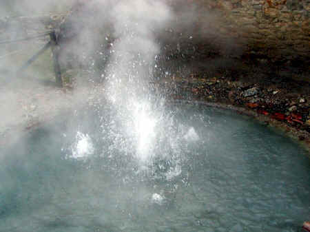 geothermal spring near Larderello